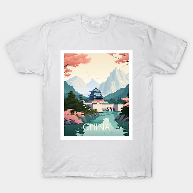 CHINA T-Shirt by MarkedArtPrints